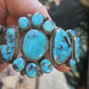 Turquoise and Silver Women's Bracelet